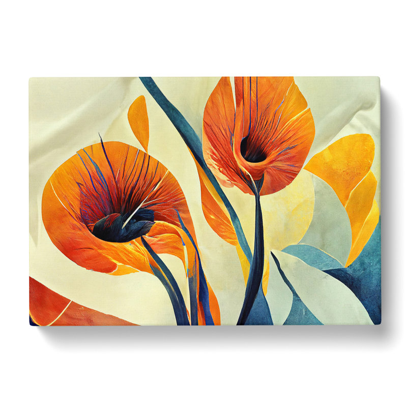 Flowers Abstract Vol.3 - Wrapped Canvas Print, 50cm H x 76cm W x 3cm D