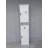 Bathroom Storage Cabinet with 2 Barn Doors and 1 Drawer, Narrow Storage Unit, Adjustable Shelves-1850051847