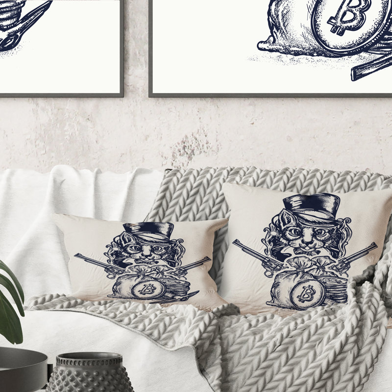 Coussin Cat Crypto Robber