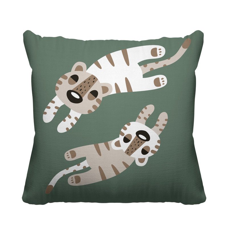 Coussin Jiba, L 15 po x H 15 po, Émeraude