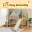 Cadre de lit mezzanine en bois avec tente-1552010231-1552010225