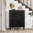 Acanthe 24 Pair Shoe Storage Cabinet with 2 Shutter Doors-624568754
