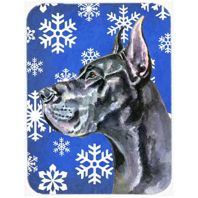 The Holiday Aisle Ashlynn Great Dane Glass Cutting Board