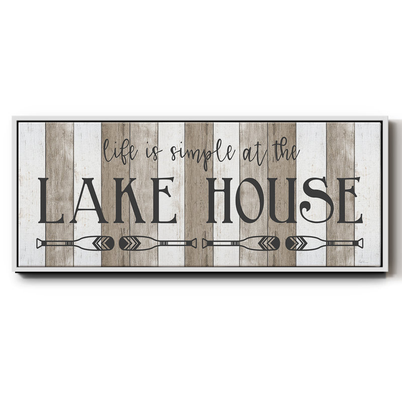 Simple at the Lake House - Toile encadrée