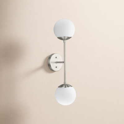Bridgit 2 Light Glass Dimmable Wall Sconce