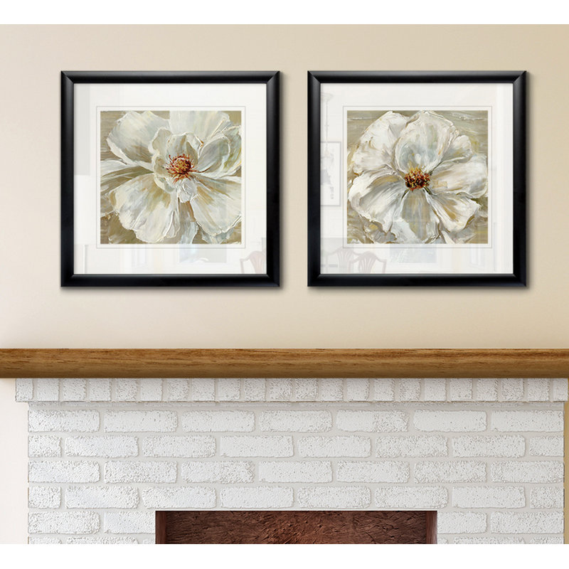 « bloomin’beauté i », ensemble de 2 peintures encadrées