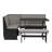 Bagwell Black Grey Upholstered Nook Set-16595997