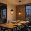 1 - Light Black Caged Pendant-958586954