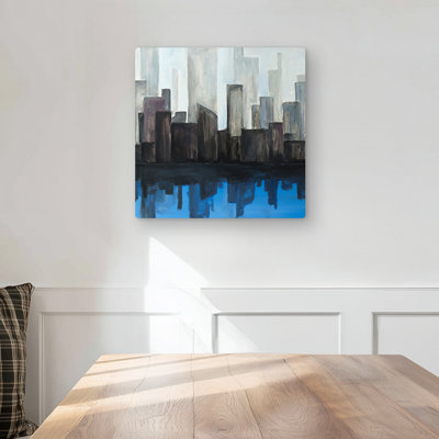 View of a City - Building Cities Metal Print for Home Decor