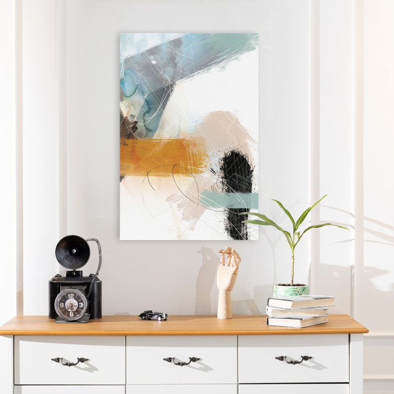 Abstract Blush No. 2 - Abstracts Art contemporain, H 24 po x l 16 po