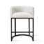Tabouret de comptoir rembourré avec structure en métal-330342604