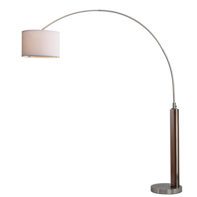 Benn 220cm Metal and Marble Arched Floor Lamp