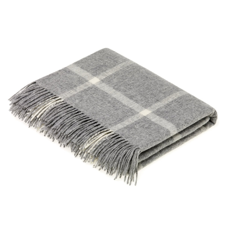 Hand Woven Throw Blanket, Gray
