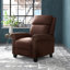 33.5" Wide Traditional Breathable Top Grain Genuine Leather Pushback Recliner