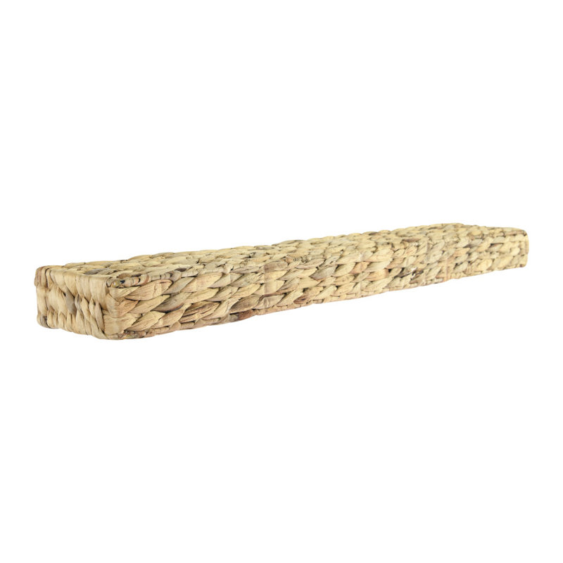 Tablette murale en jacinthe d'eau tissée à la main, H 2 po x l 23,5 po x P 4,75 po, Brun