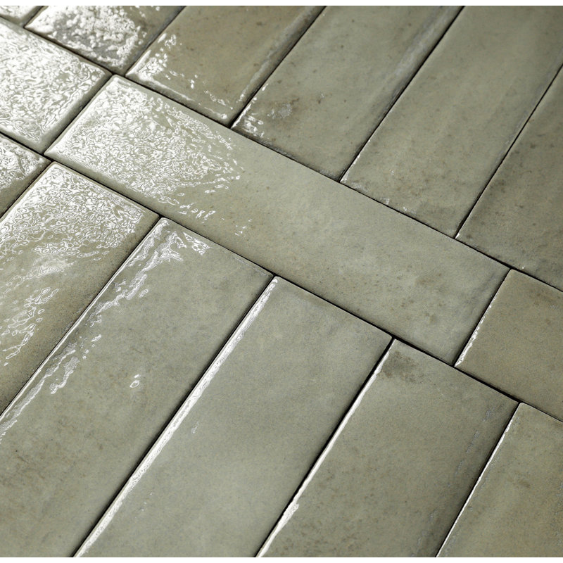 Laurent | 2"x8" Porcelain Wall Tile, Green