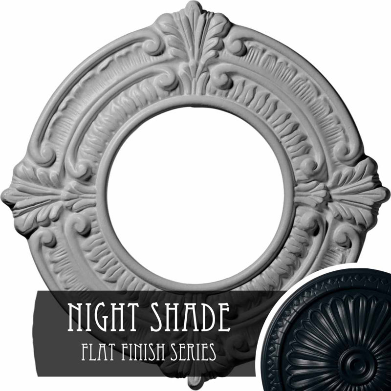 Benson 9'' Night Shade Polyurethane Ceiling Medallion
