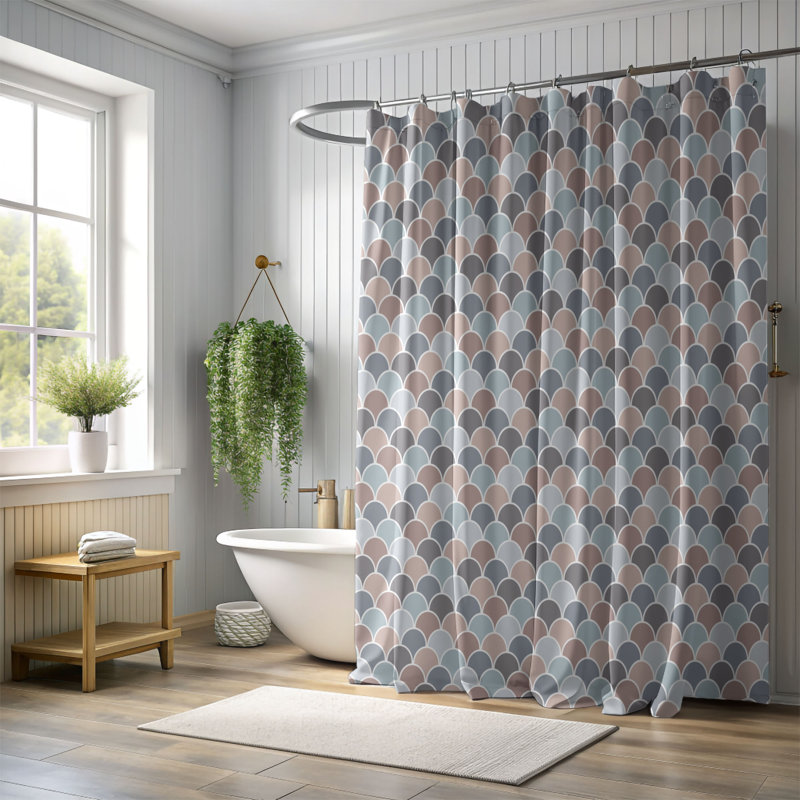 Rideau de douche Neutral Peace - Premium, H 74 po x l 71 po