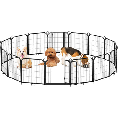 Grand parc portatif pour chien avec barrière