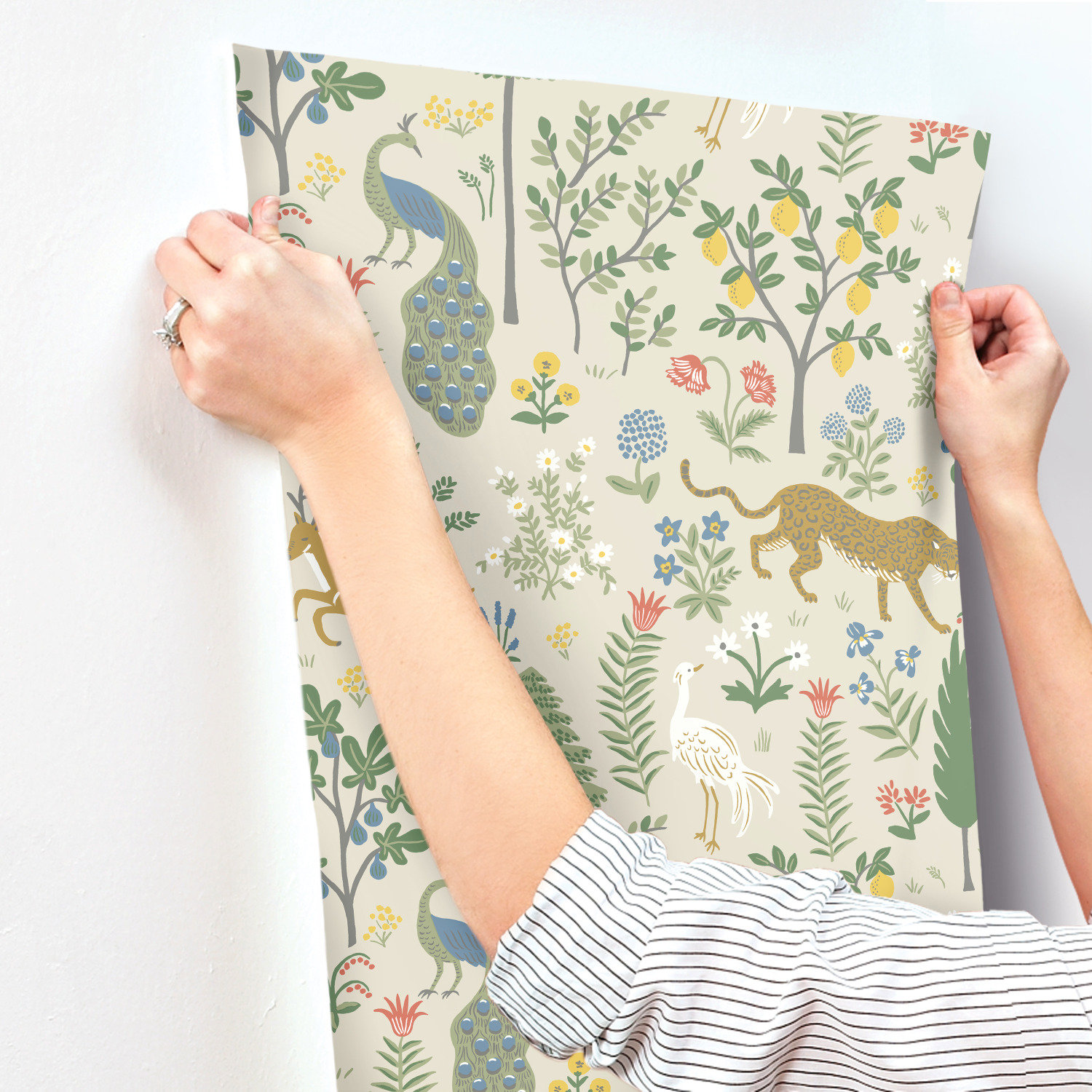 Menagerie Wallpaper Double Roll, Beige