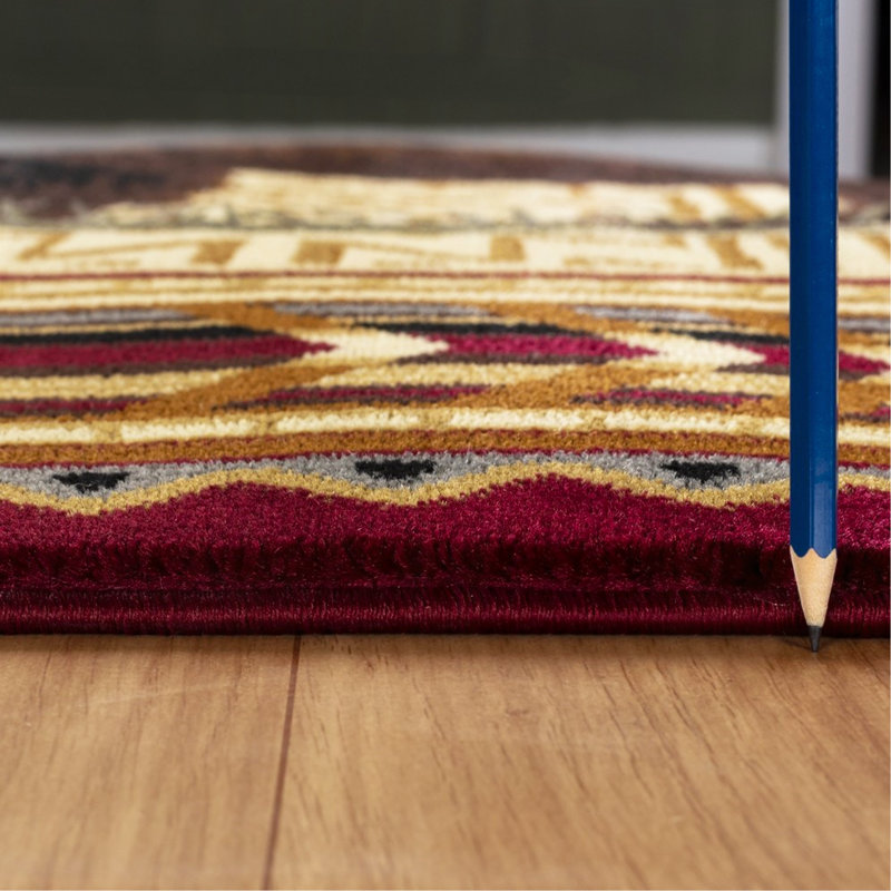 Multi Lodge Area Rug, Rectangle 7'10" x 10'3"