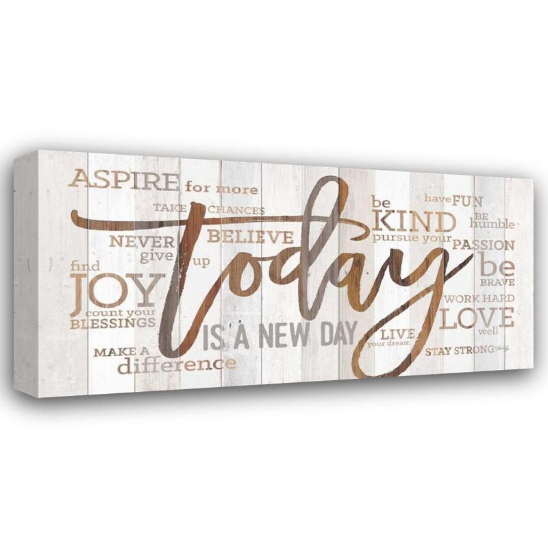 Art sur toile tendue par Trinla Rae, Marla Gallery: Today is a New Day, H 14 po x l 24 po