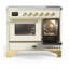 Majestic III Series 40 Inch Induction Range with 6 Induction Elements in Stainless Steel (Brass Trim)-1837201733-1837201742