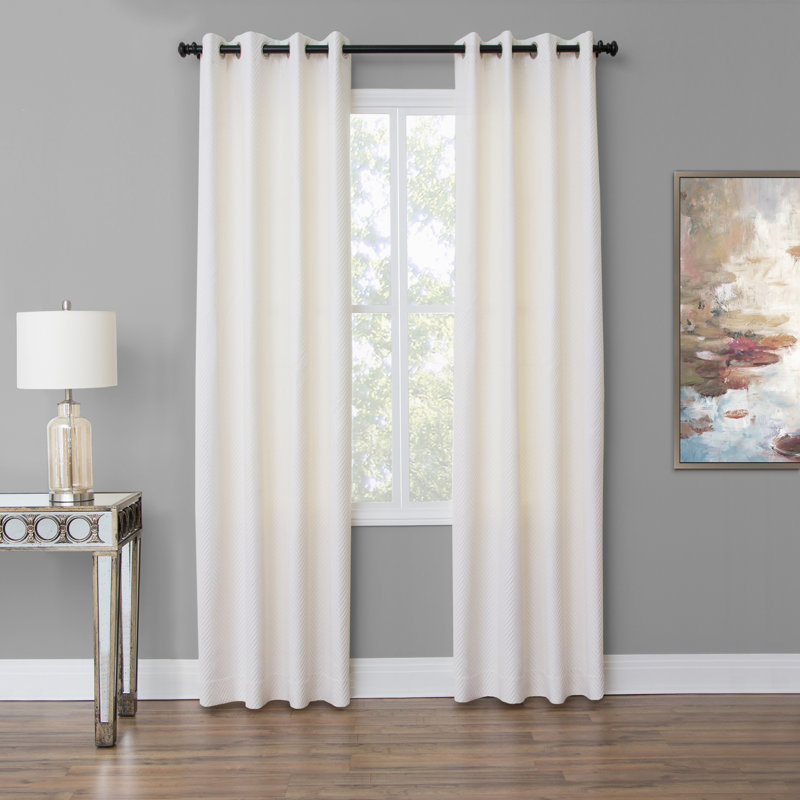 Aria Semi Sheer Curtain, 50" W x 96" L, Spruce