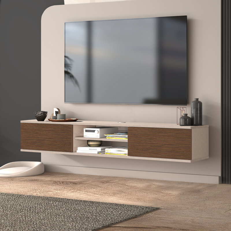 Bonacci TV Stand for TVs up to 78", Brown