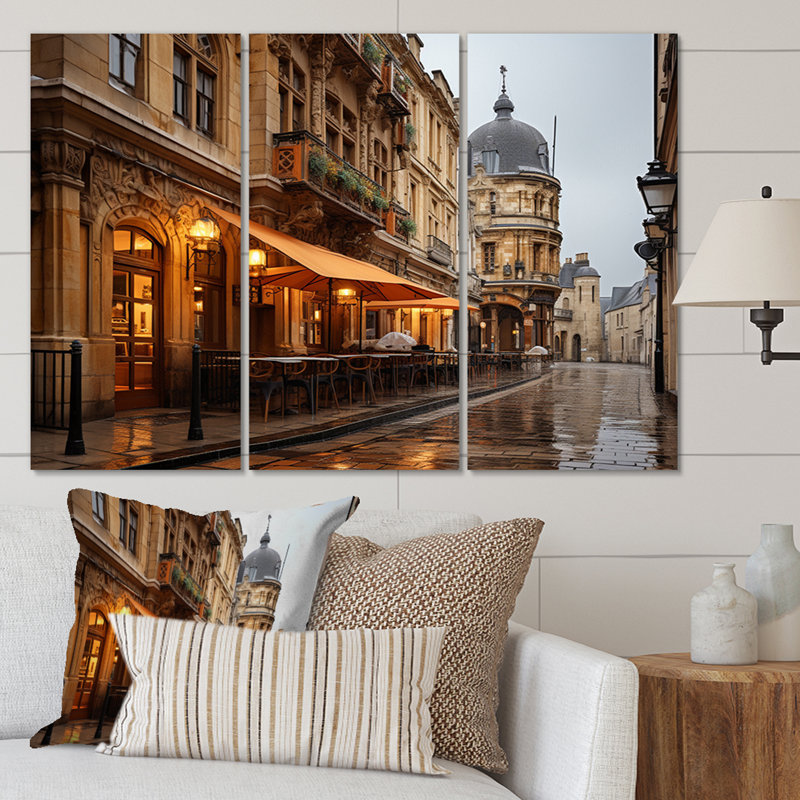 France Dijon Architecture - ensemble d'art sur toile, H 28 po x l 36 po x P 1 po
