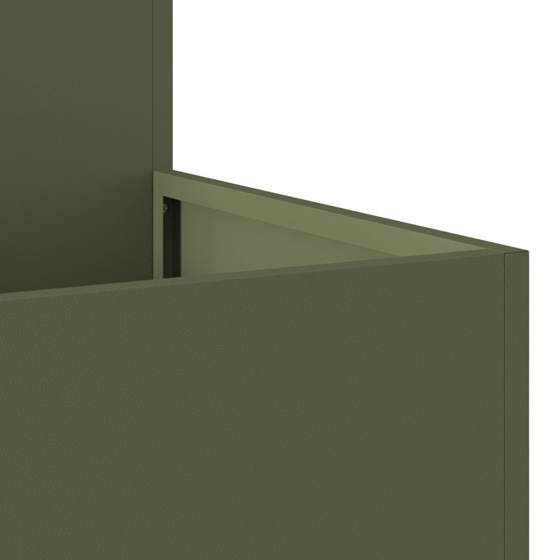 Planter Box, Olive, 48cm H x 100cm W x 100cm D
