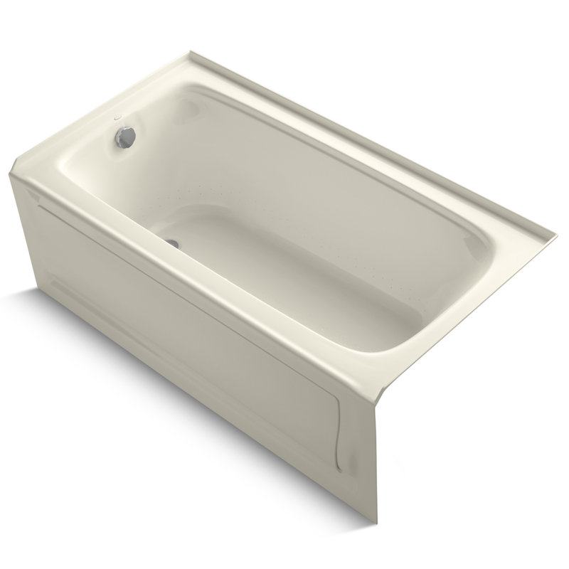 Bancroft 60" x 32" Air Bathtub, Almond, Right
