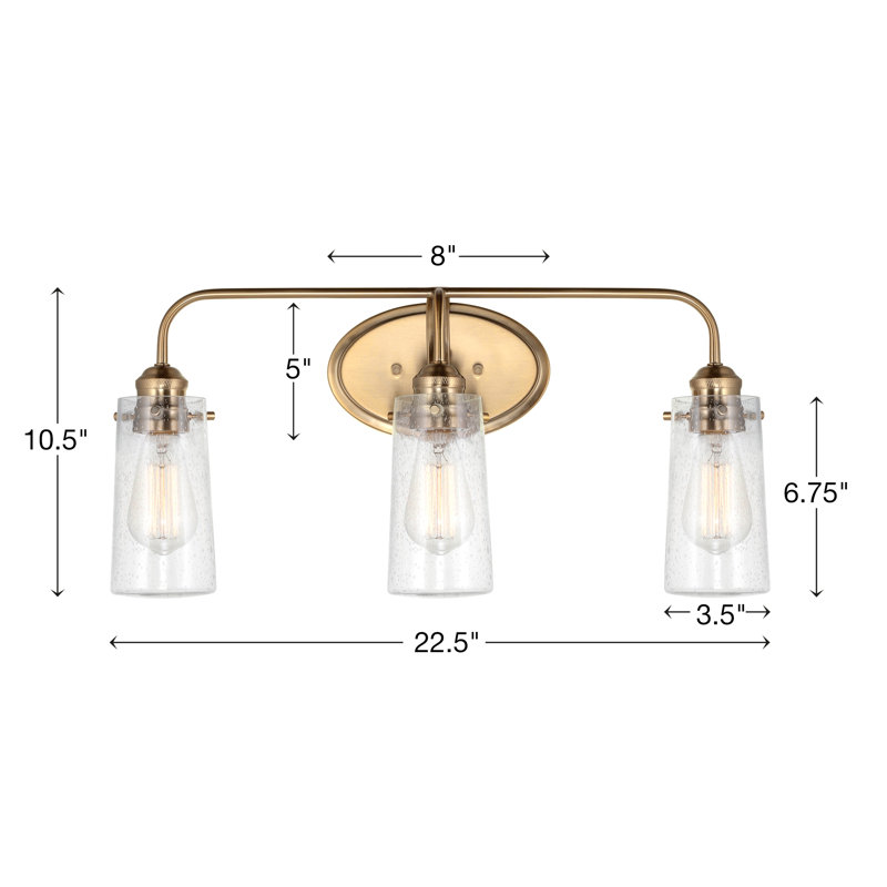 Aleksandr 3 - Light Dimmable Vanity Light