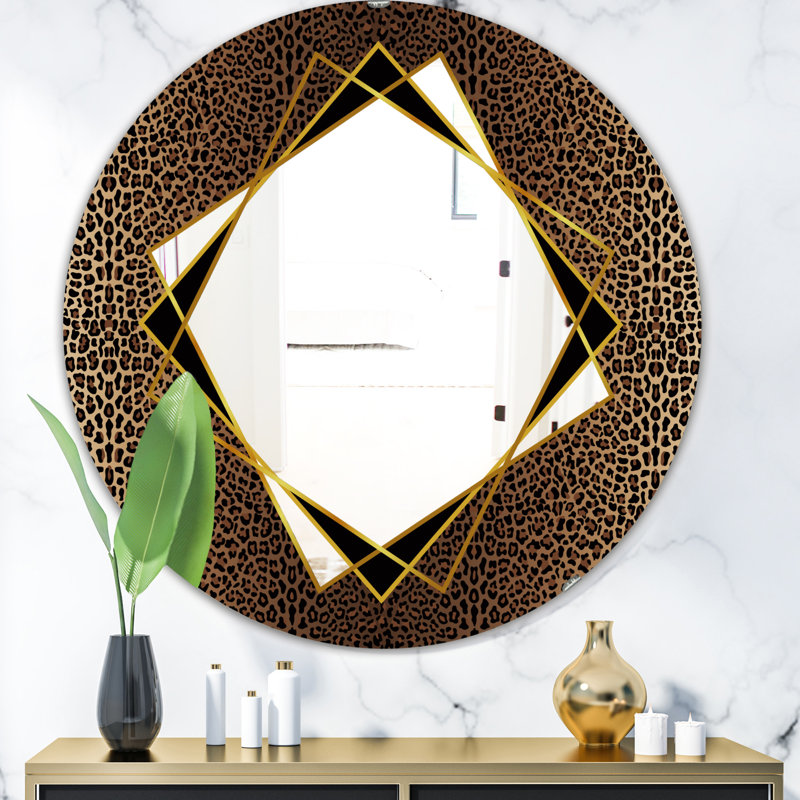 Leopard 6 - miroir glam, H 31,5 po x l po
