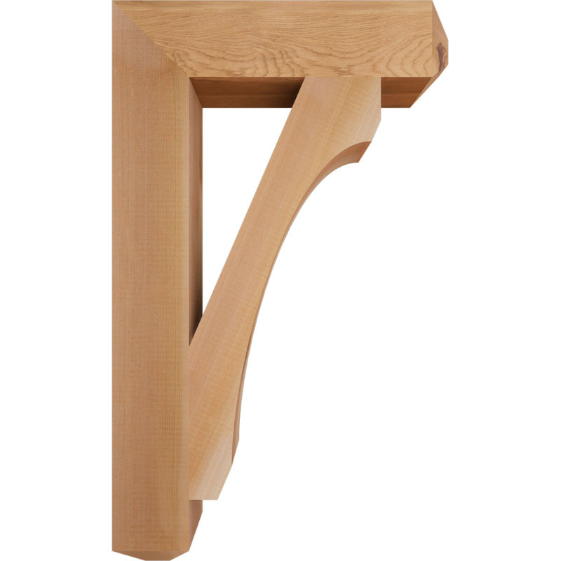 H Support en bois / corbeau, Western Red Cedar (Smooth), H 30 po x l 3,5 po x P 18 po