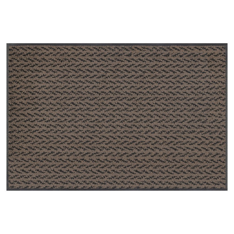 Tapis de porte lavable écologique Eco Revive Mocha, Brun clair; noir