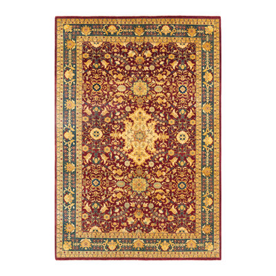 Mogul One-of-a-Kind 6' 1" X 8' 10" 2000s Wool Area Rug in Red