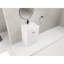 Armoire de salle de bain moderne avec lavabo en résine blanche et charnières de porte réglables à fermeture en douceur - Armoire autoportante de 24 po-838118071-838118057