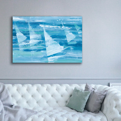 Epic Graffiti 'Summer Sail 3 Blue' by Albena Hristova Canvas Wall Art