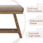 Hahnville 45.3" W Polyester Upholstered Storage Bench-1019901043