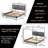 Upholstered Metal Canopy Bed-862300151-856990018