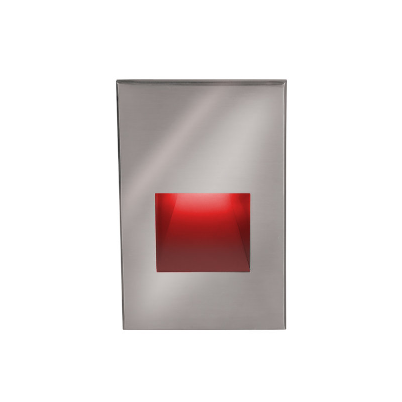 LEDme Step Light, Satinless Steel, Red, 120