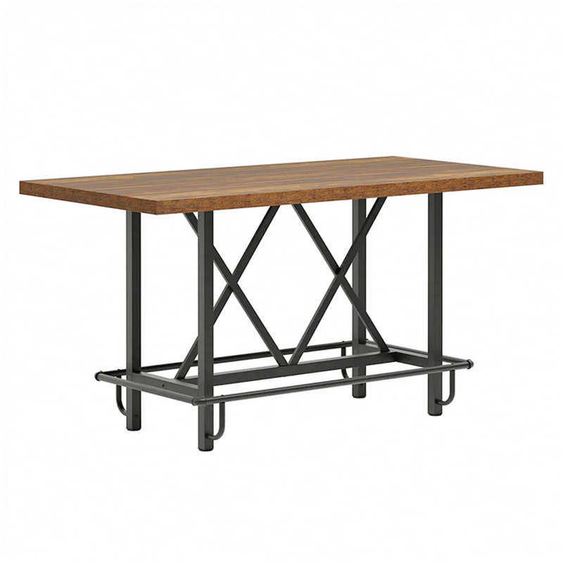 Rustic Pub Bar Counter,Sturdy Bar Table