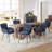 Upholstered Chenille Dining Chairs With Metal Legs (Set Of 6)-1678215890-1678215901