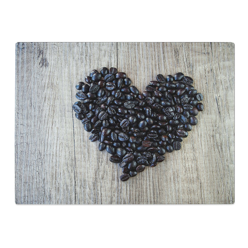Coffee Beans No.3  Glass Chopping Board