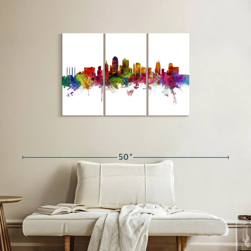 Rorry Kansas City Missouri Skyline VI, 24" H x 38" W