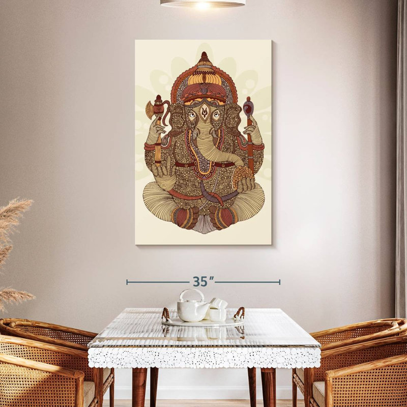 Adella Patterned Ganesha, 48" H x 32" W