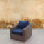 Chaise de terrasse avec coussins Janet