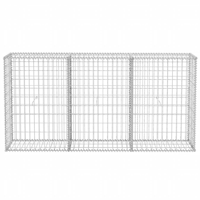 Mur de soutènement en acier galvanisé Gabion, H 11,8 po x l 78,7 po