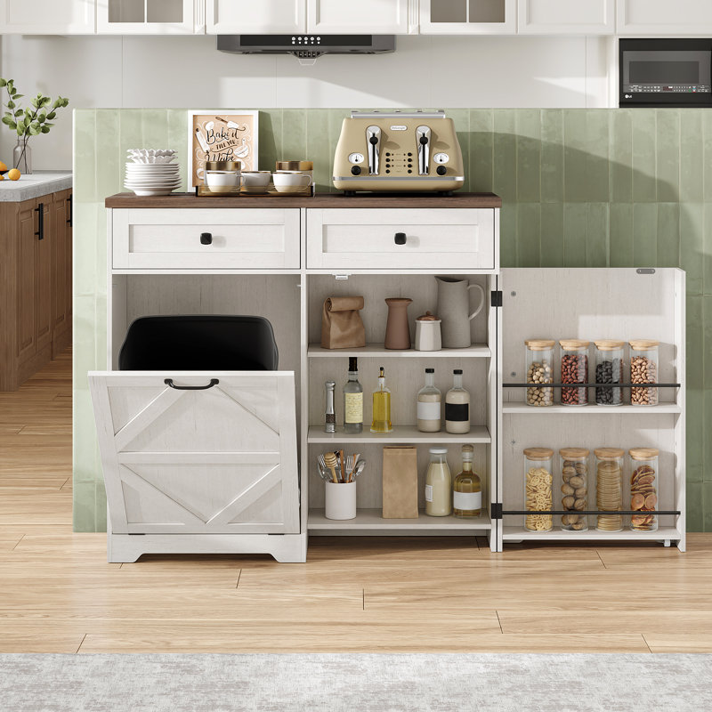13 Gallon Tilt-Out Trash Bin Cabinet